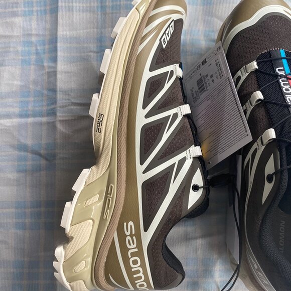 Salomon Sneakers In Dark Brown With A Light Brown Sole. - Picture 7 of 10